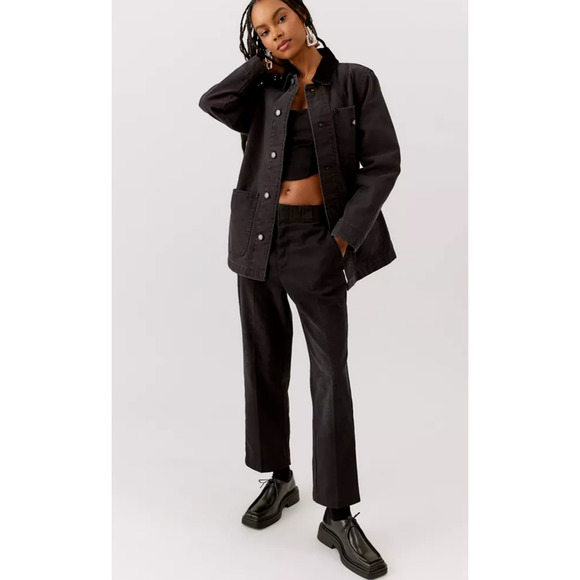 Urban Outfitters Pants - Dickies x Urban Outfitters High Waisted Ankle Pant Black Straight Leg Womens 0